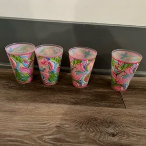 NWOT set of 4 lilly Pulitzer cups